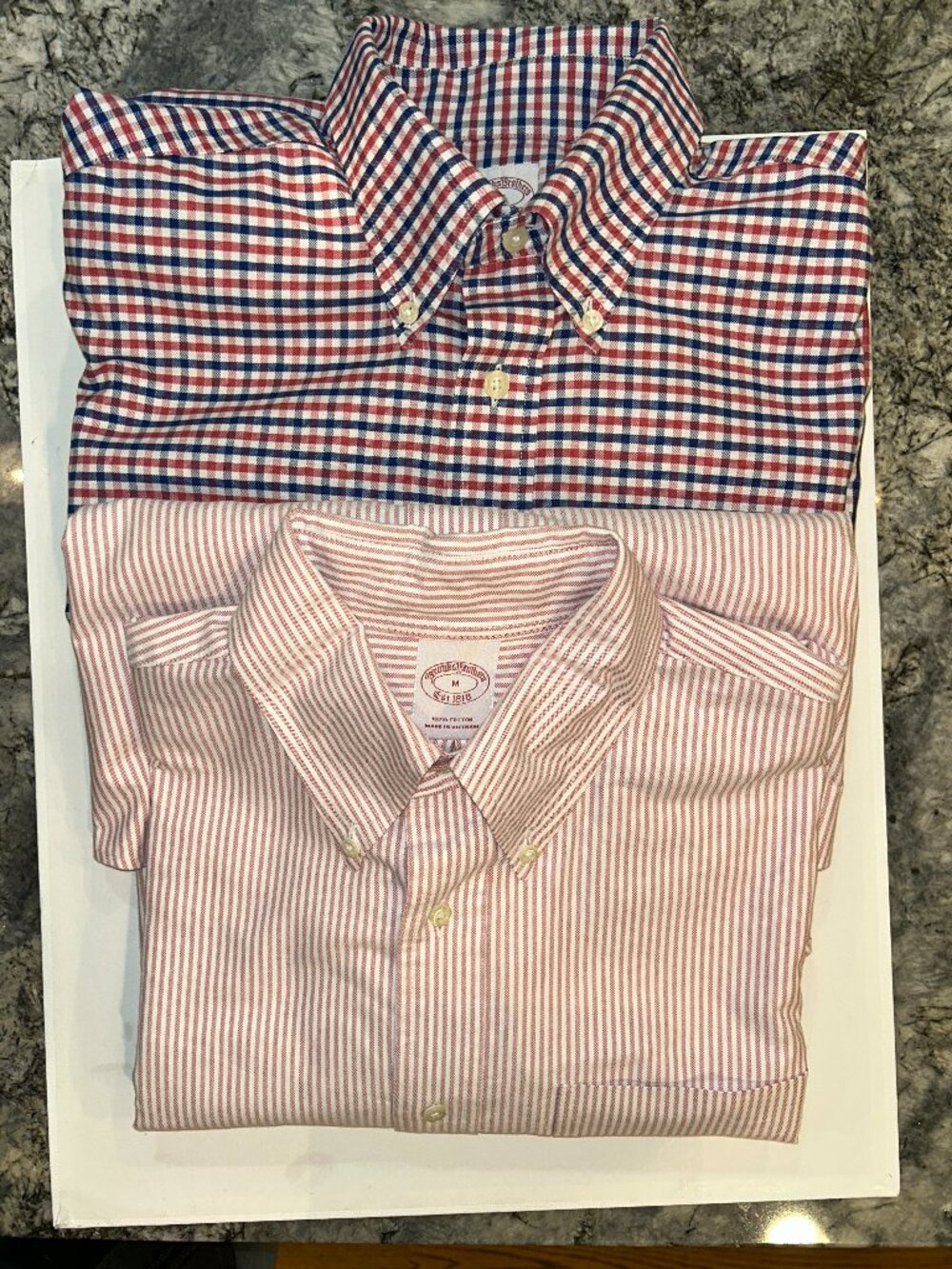 Brooks Brothers Lot of 2 Medium Button Down Men's Shirts